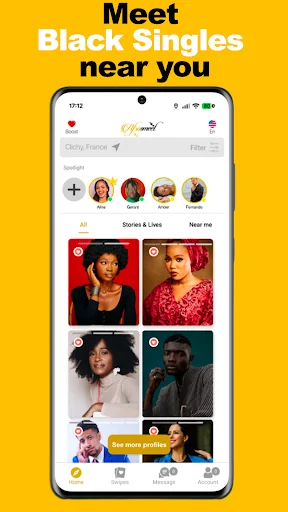 Download Afrosmeet Terbaru – Cari Jodoh Komunitas Kulit Hitam - Screenshot 2