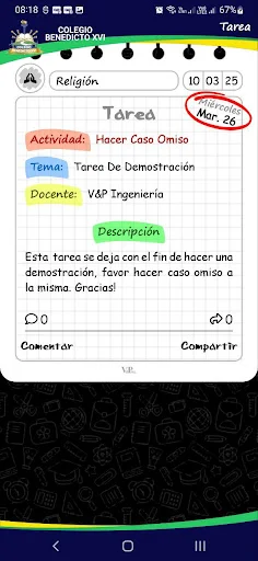 Download Colegio Benedicto XVI Terbaru – Agenda Virtual Sekolah - Screenshot 7
