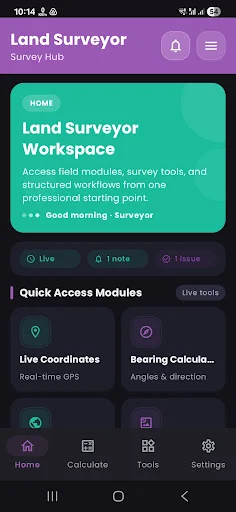 Download Land Surveyor Terbaru – Toolkit Survei GPS & UTM Gratis - Screenshot 1