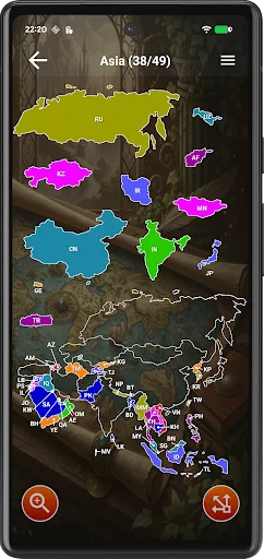 Download Asia Map Puzzle Terbaru – Game Edukasi Peta Asia Gratis - Screenshot 1