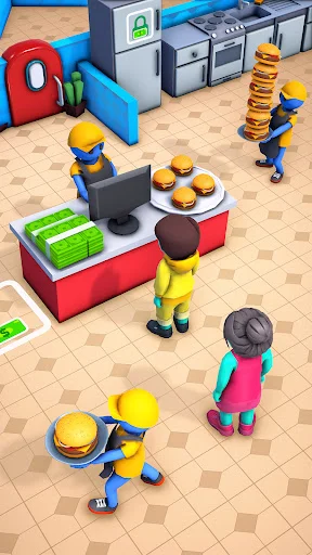 Download Idle Burger Shop: Cafe Tycoon Terbaru – Game Restoran - Screenshot 16