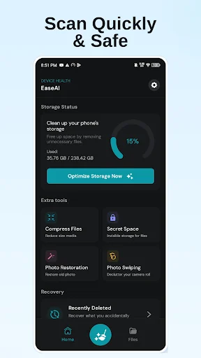 Download EaseAI: File Recovery Terbaru – Hapus Duplikat & AI Restore - Screenshot 3