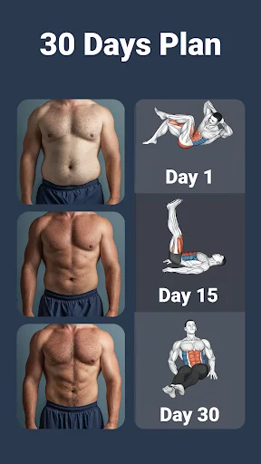 Download Six Pack in 30 Days – Latihan Perut Efektif di Rumah - Screenshot 3