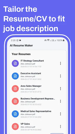 Download AI Resume Maker Terbaru – Buat CV Profesional Gratis - Screenshot 2