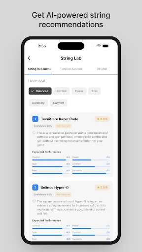 Download String GOAT Terbaru – Lacak Senar Raket & AI Gratis - Screenshot 4