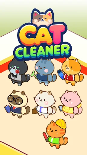 Download Cat Cleaner APK Terbaru – Game Puzzle Kucing Lucu - Screenshot 1