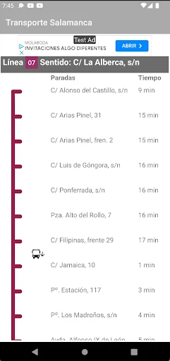 Download Transporte Bus Salamanca Terbaru – Navigasi Bus Mudah - Screenshot 3