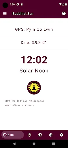 Download Buddhist Sun Terbaru – Hitung Solar Noon & Pengingat - Screenshot 1