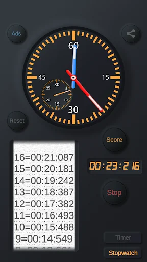 Download Stopwatch & Timer, Chronometer – Aplikasi Pengukur Waktu - Screenshot 2