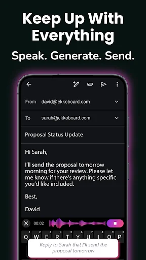 Download EkkoBoard AI Voice Keyboard Terbaru – Ketik Cepat Gratis - Screenshot 1