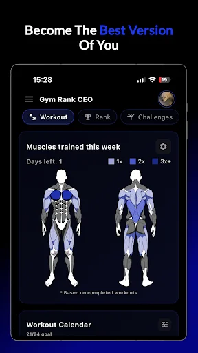 Download Gym Rank: AI Workout Tracker – Lacak Fitness Gratis - Screenshot 9