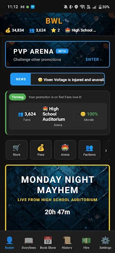 Download Wrestling Tycoon: Promoter GM – Simulasi Gulat Terbaik - Screenshot 1