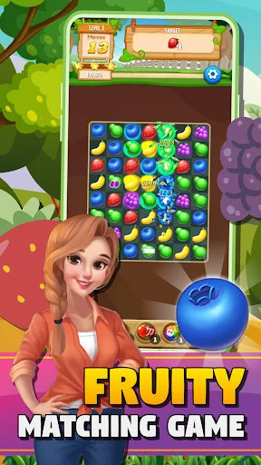 Download Sweet Fruit Match Puzzle Blast Gratis – Game Puzzle Seru - Screenshot 1
