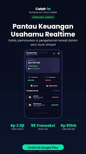 Download Catat-in: Pembukuan Pake Suara Terbaru – Gratis - Screenshot 1