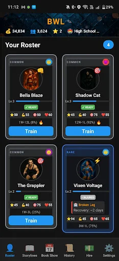 Download Wrestling Tycoon: Promoter GM – Simulasi Gulat Terbaik - Screenshot 3