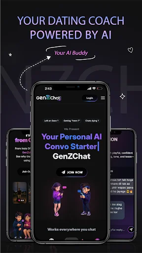 Download Genzchat-AI Dating Coach Terbaru – Tips Chatting AI - Screenshot 1