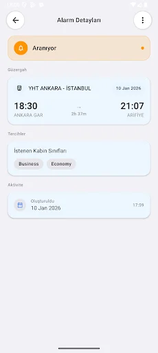 Download Tren Koltuk Alarm Terbaru – Cari Kursi Kereta Api Otomatis - Screenshot 4