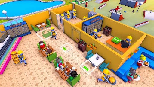 Download Idle Burger Shop: Cafe Tycoon Terbaru – Game Restoran - Screenshot 6