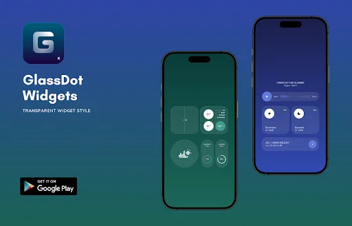 Download GlassDot Widgets For KWGT Terbaru – Widget Transparan - Screenshot 3