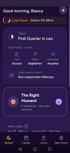 Download Lunation Terbaru – Kalender Bulan & Horoskop Gratis - Screenshot 1