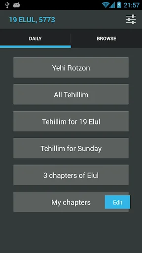 Download Tehillim Ohel Yosef Yitzchak – Kitab Tehillim Lengkap - Screenshot 1