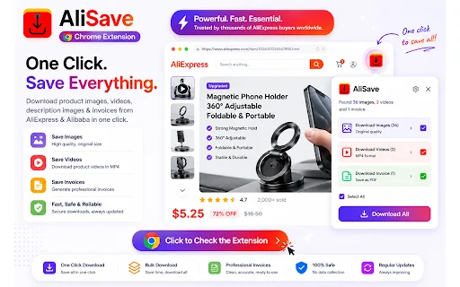 AliSave: Download Foto & Video AliExpress – Unduh Gratis - Screenshot 1