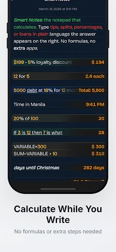 Download NoteCalc Terbaru – Notepad Pintar & Kalkulator Gratis - Screenshot 2