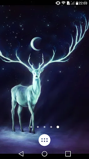 Unduh Night Bringer Magical Deer LWP – Wallpaper HP Estetik - Screenshot 2