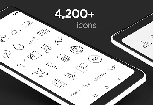 Download Lines Dark Pro – Ikon Minimalis Elegan untuk Android - Screenshot 16