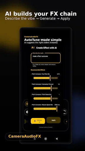 Download CameraAudioFX: AI Vocal FX Terbaru – Edit Suara Gratis - Screenshot 2