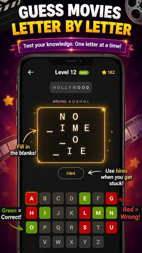 Download Hollywood – Movie Quiz Game Terbaru – Tebak Film Gratis - Screenshot 2