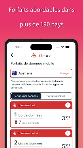 Download Simeo eSIM – Internet Murah & Mudah untuk Travel - Screenshot 3