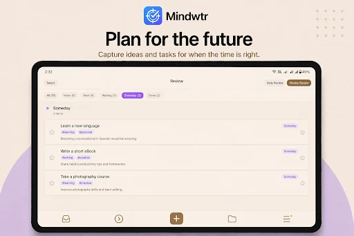 Download Mindwtr Terbaru – Kelola Tugas GTD Offline Gratis - Screenshot 13
