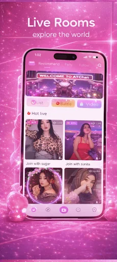 Download ATchat Terbaru – Video Chat & Live Room Gratis - Screenshot 7