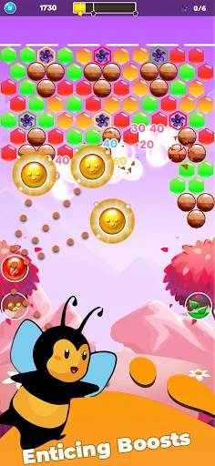 Download Bubble Honey Shooter Terbaru – Game Puzzle Gratis - Screenshot 3