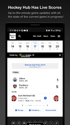 Download NHL Hockey Hub Terbaru – Statistik Hoki Gratis - Screenshot 2