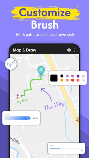 Download Map & Draw: Buat Peta Kustom & Rute Mudah di HP - Screenshot 3