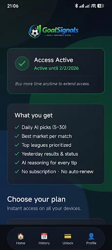 Unduh GoalSignals – Prediksi Bola AI Akurat & Tips Menang - Screenshot 5