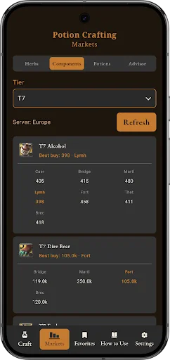 Download Albion Craft Calculator v2.1.0 – Hitung Profit Gratis - Screenshot 6