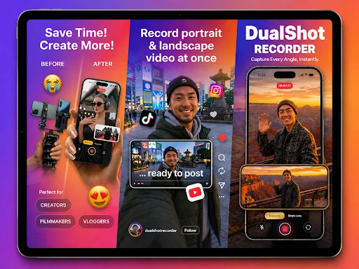 Download DualShot Recorder Terbaru – Rekam Video Dual Kamera Gratis - Screenshot 4