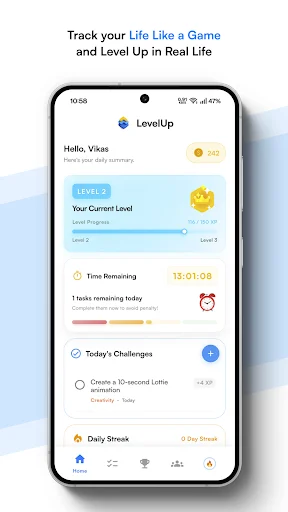 Download LevelUp – Aplikasi Pengembangan Diri & Gamifikasi Hidup - Screenshot 2