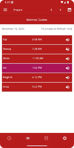 Download Adhan Canada Terbaru – Jadwal Salat & Kiblat Akurat - Screenshot 2