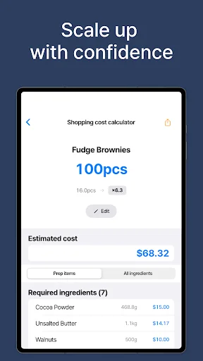 Download KitchenCost Terbaru – Hitung Biaya Resep & Profit Instan - Screenshot 12