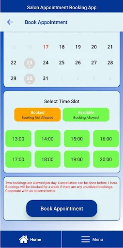Download Salon Slot Booking Terbaru – Aplikasi Reservasi Mudah - Screenshot 6