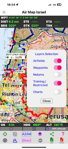 Download Air Map Israel Terbaru – Navigasi Penerbangan Visual - Screenshot 2