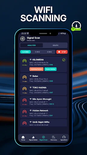 Download WiFi Signal Meter & Analyzer Terbaru – Cek Sinyal Gratis - Screenshot 3