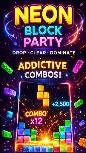 Download Neon Block: Match & Puzzle Terbaru – Game Offline Seru - Screenshot 21