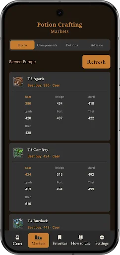 Download Albion Craft Calculator v2.1.0 – Hitung Profit Gratis - Screenshot 8