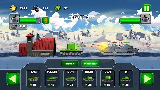 Download Tank Attack 5 | Tanks 2D Terbaru – Game Perang Seru - Screenshot 9