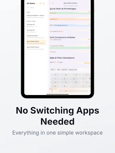 Download NoteCalc Terbaru – Notepad Pintar & Kalkulator Gratis - Screenshot 9